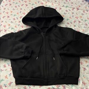 SHEIN Black Hooded Jacket